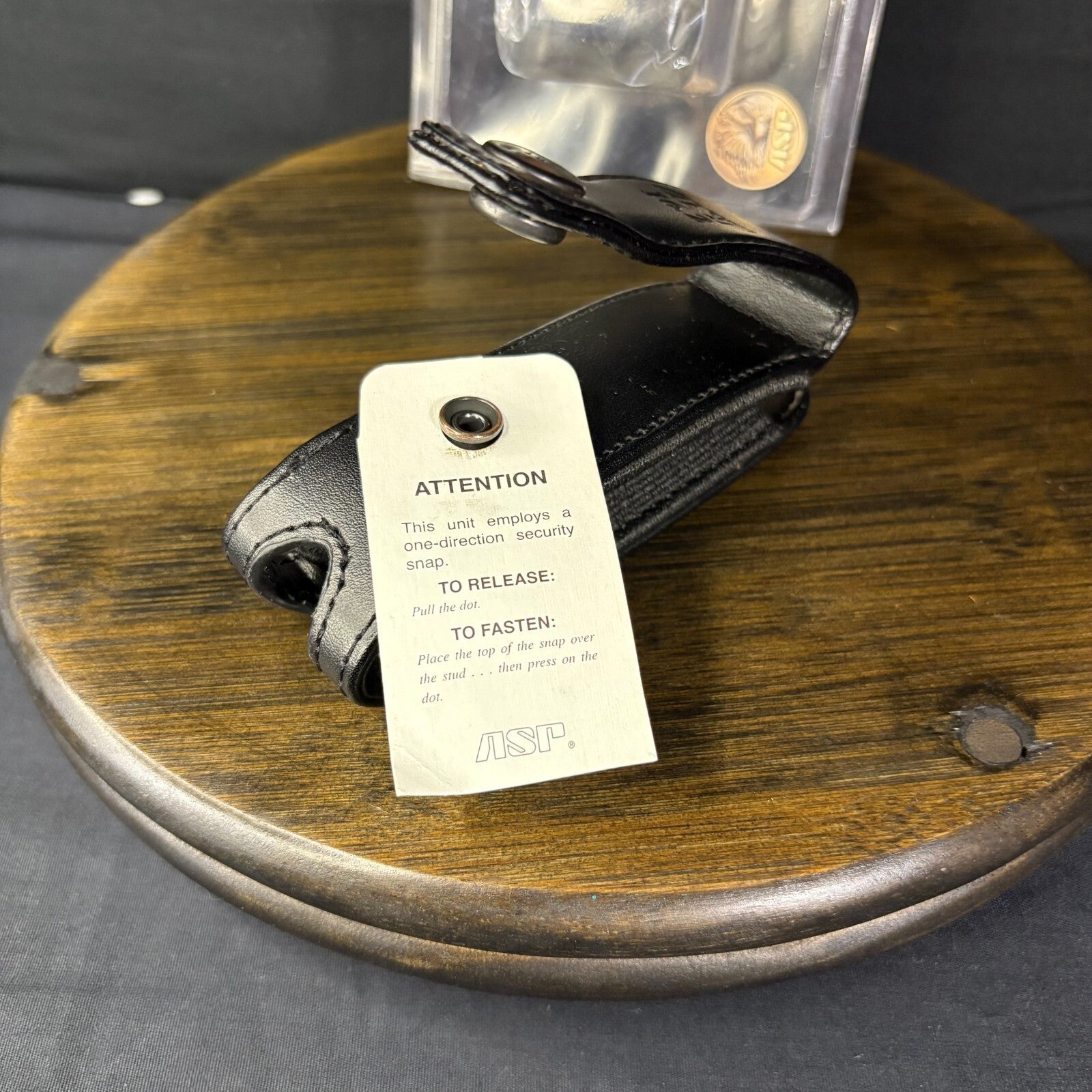 ASP Leather Duty Scabard/ Holster For 16” FrictionLoc Or Triad Flashlight8