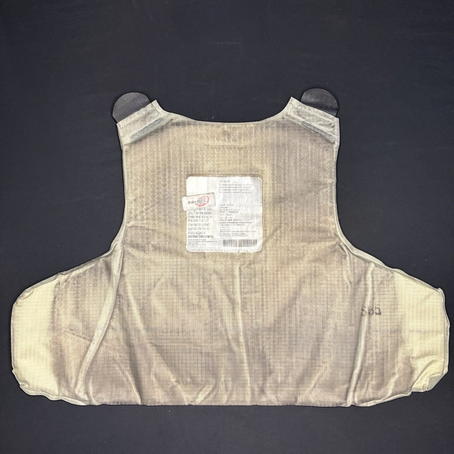 PB Level 2 II Bullet Proof Vest Size Large w/Trauma Plate Concealable Body Armor11