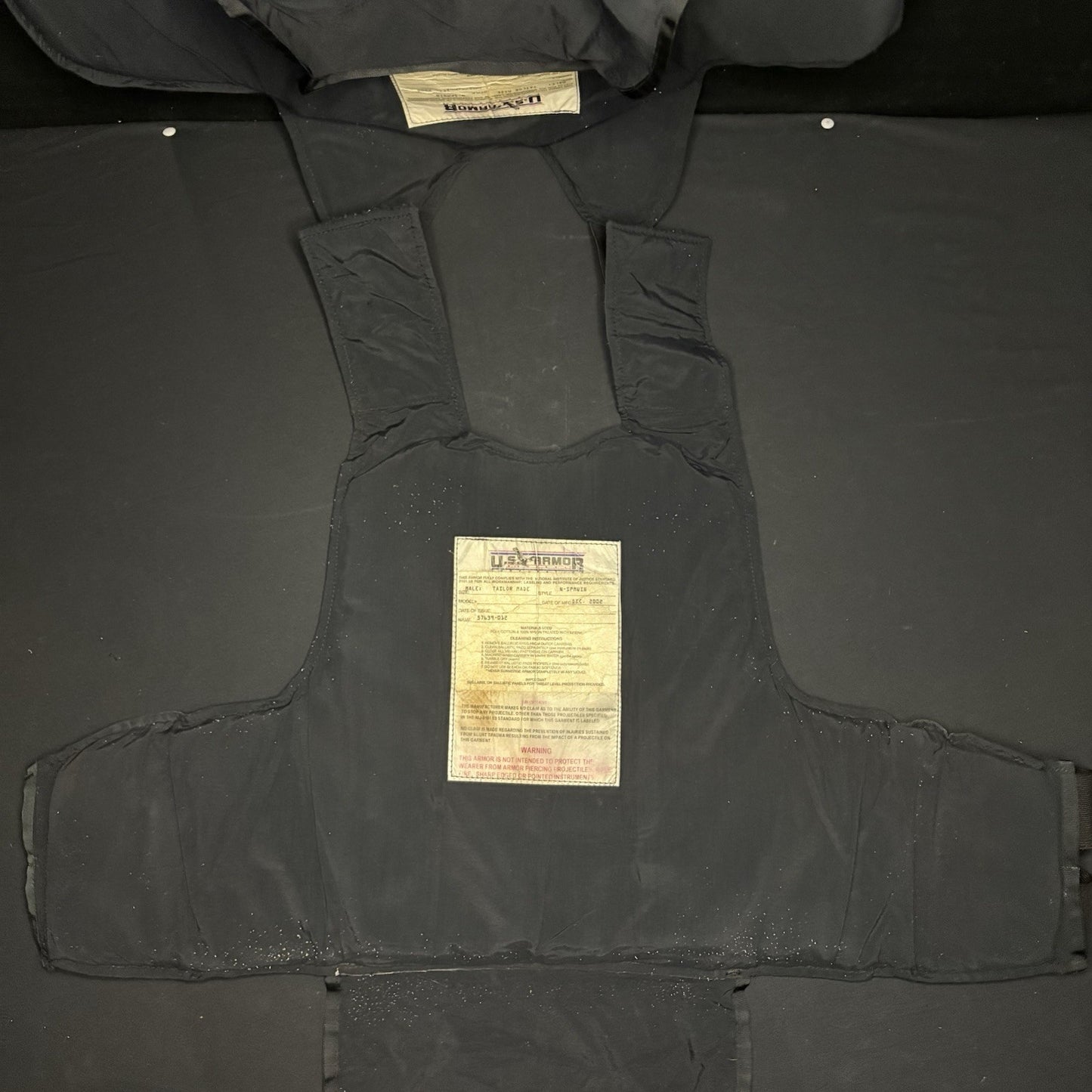 US Armor Bullet Proof Vest Ballistic Level 2 II Size XXL USA Made w/Trauma Plate3