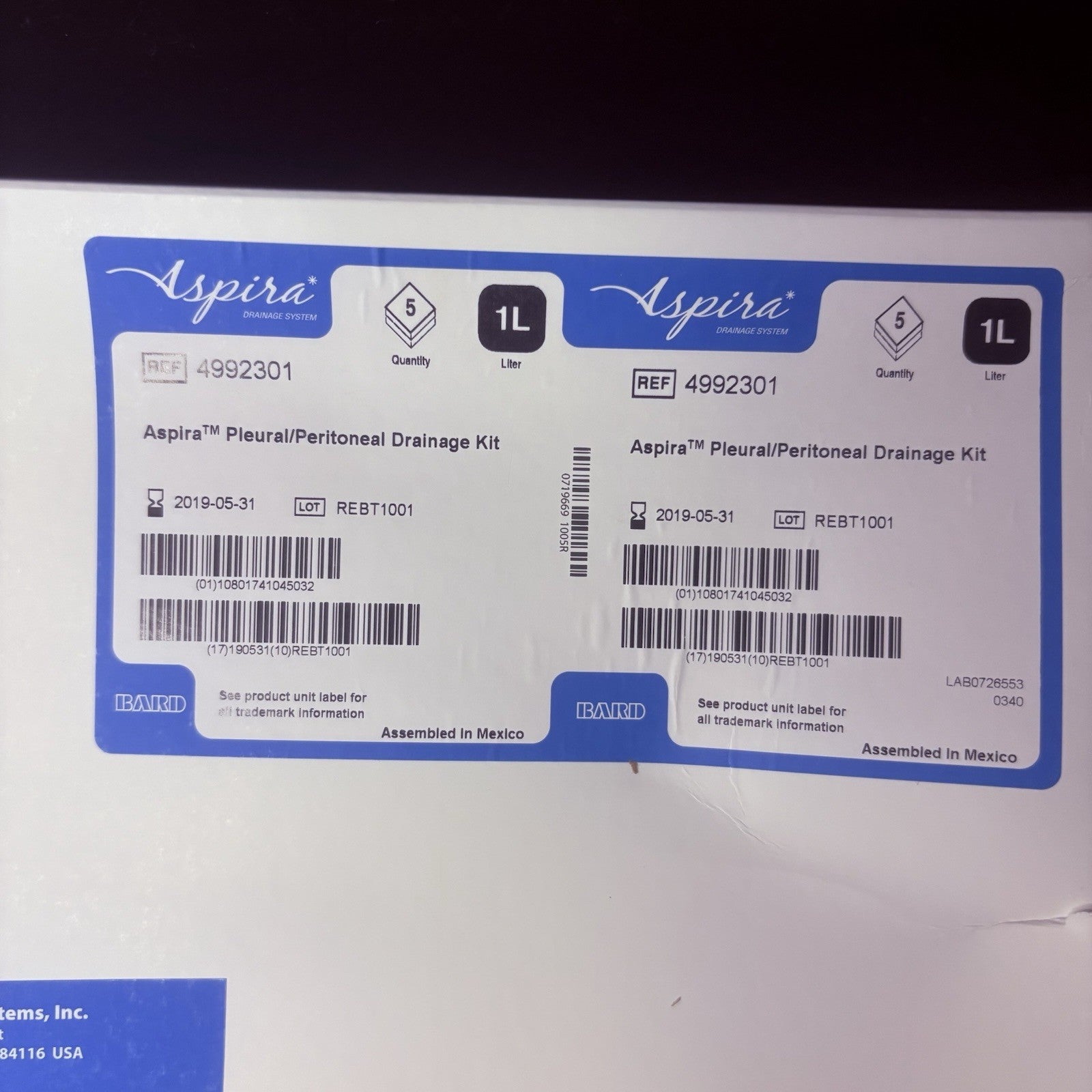 Aspire Drainage Systems - Drainage Kits - 4992301 - Pleural/Peritoneal 1,000ml2