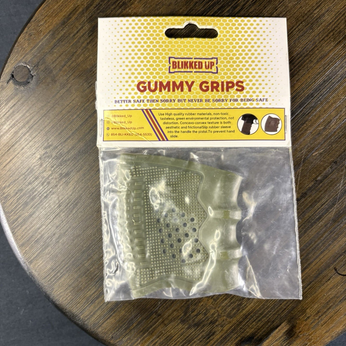 Rubber Pistol Grip Sleeve Blikked Up Gummy Grip2