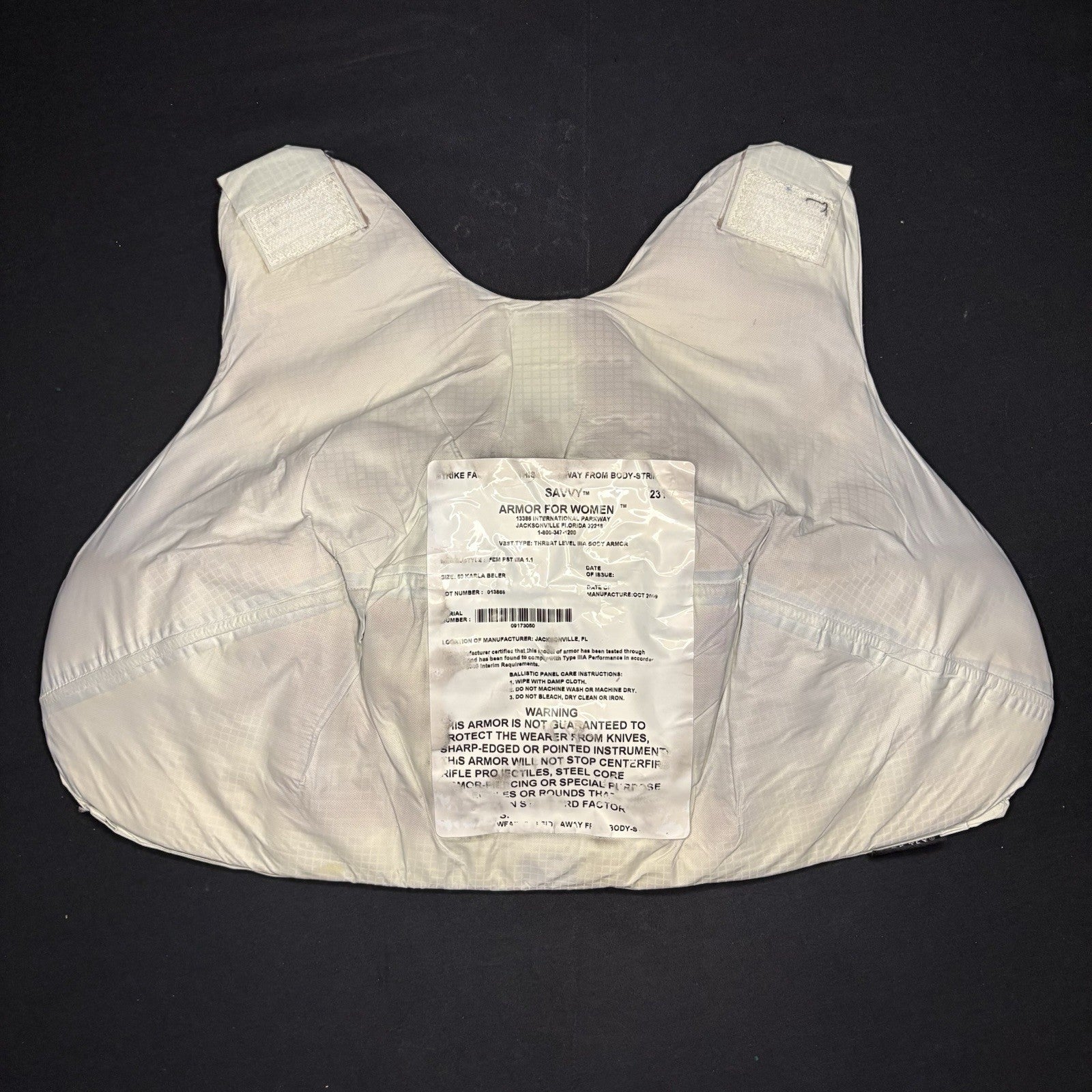 Savvy Armor For Women 3A Bullet Proof Vest Size Medium IIIA Ballistic Vest9