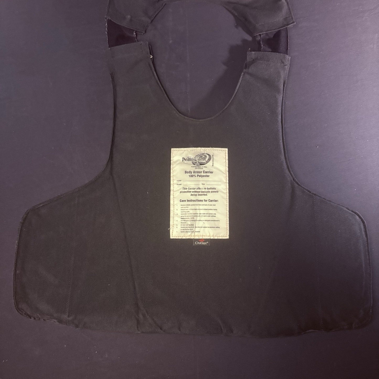 PB 3A Bullet Proof Vest Size Large IIIA Ballistic Concealable Body Armor6