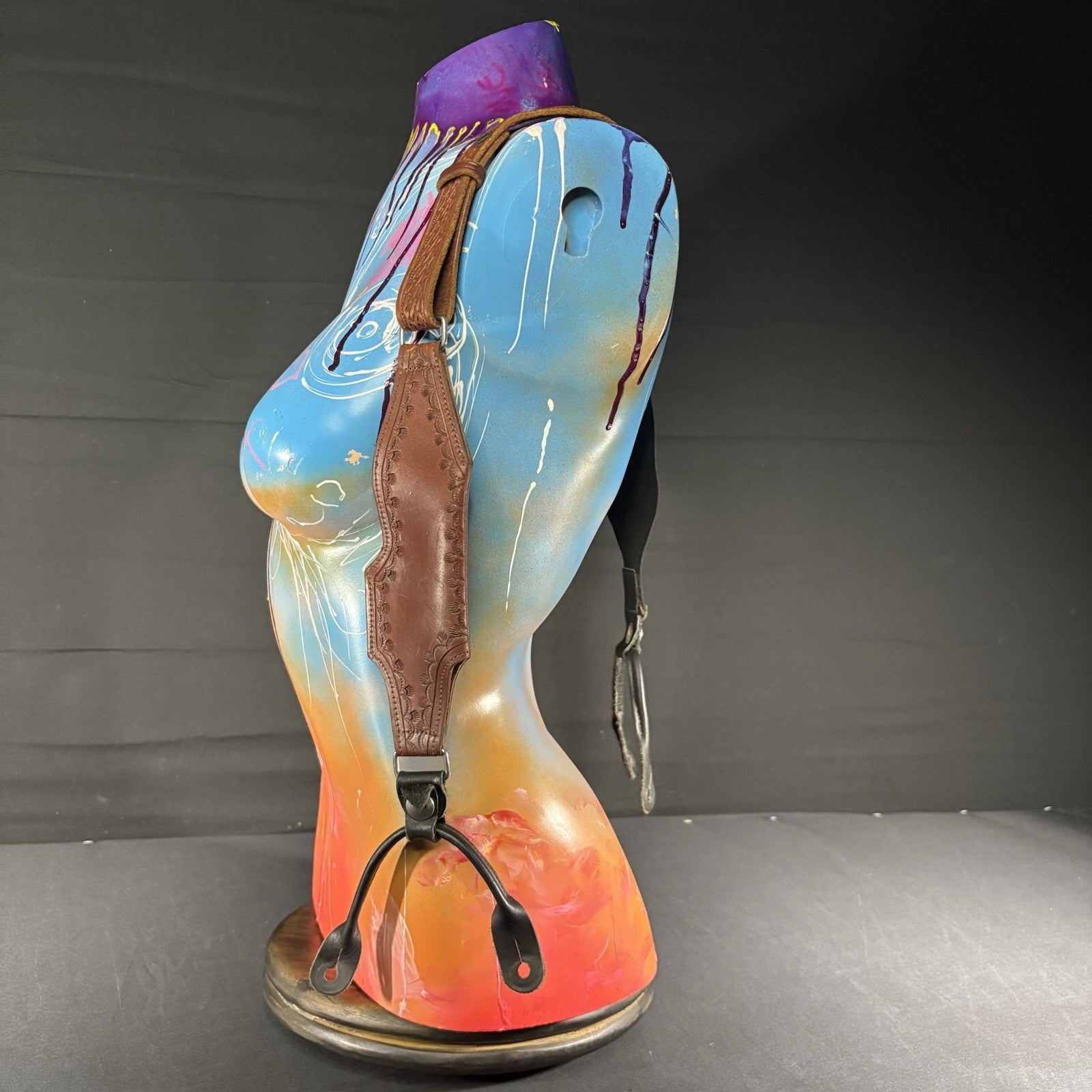 Classic Old West Styles Leather Suspender Shoulder Holster For RH, Derringers0