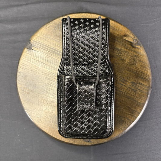 Bianchi Universal Radio Holder Swivel Back Accumold Elite Leather Basket Weave0