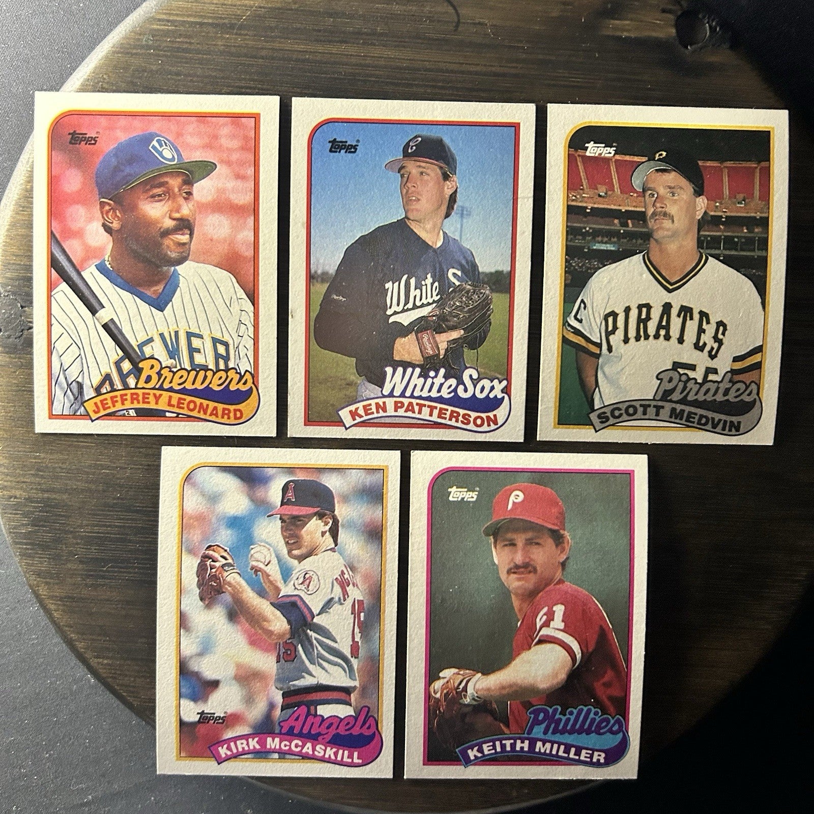 1989 Topps High Grade Cards #160, #434, #756, #421, #268 MLB Trading Cards0