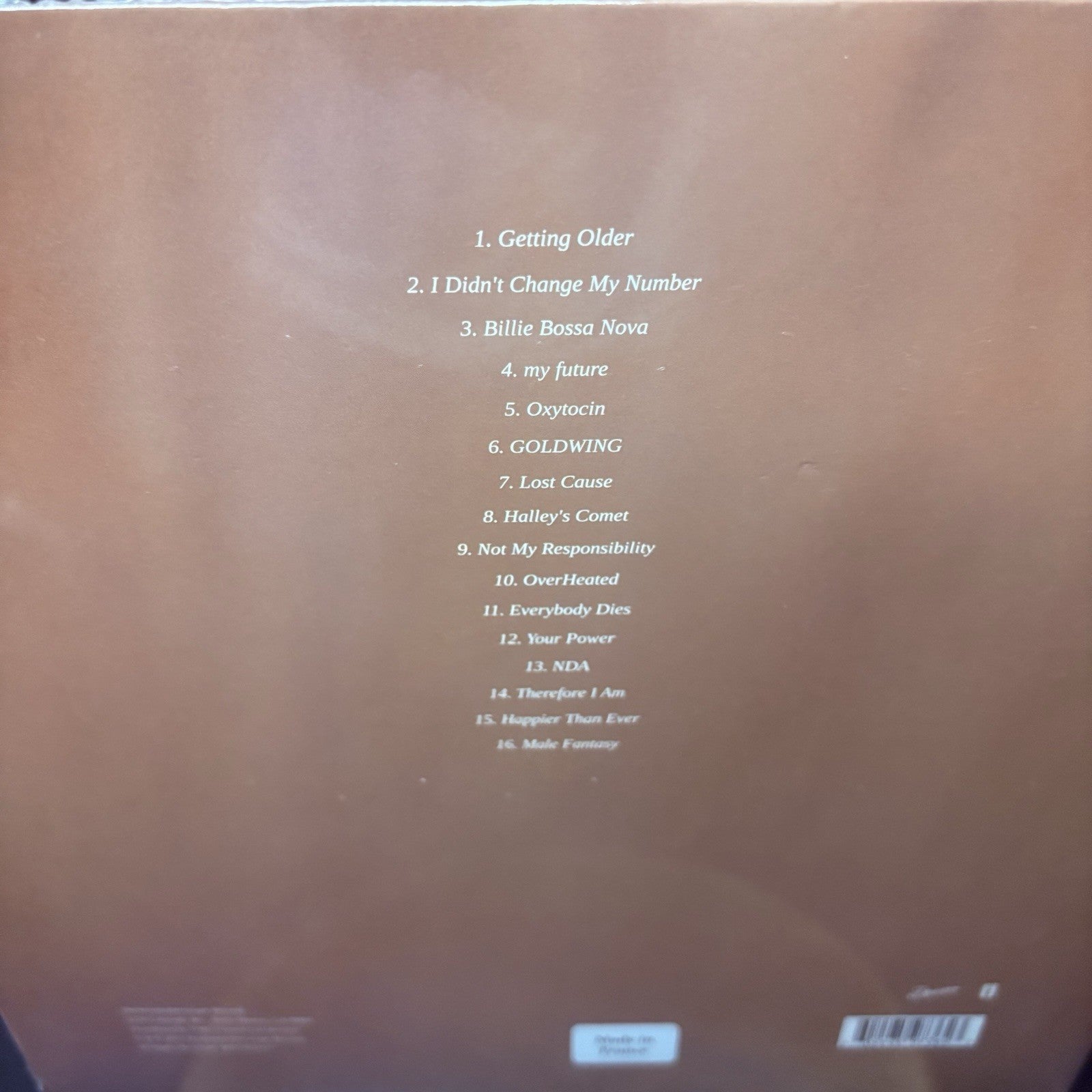 Billie Eilish Happier Than Ever Golden Yellow Vinyl 2LP SEALED, Made In France3