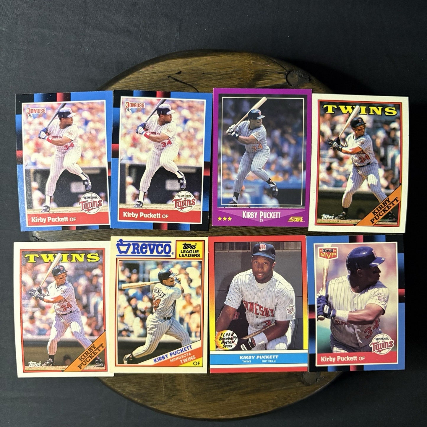 Kirby Puckett 8 Card Lot MLB Mint Condition 0