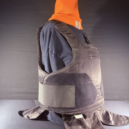 PB Level 2 II Bullet Proof Vest Size XL w/Trauma Plate Concealable Body Armor1