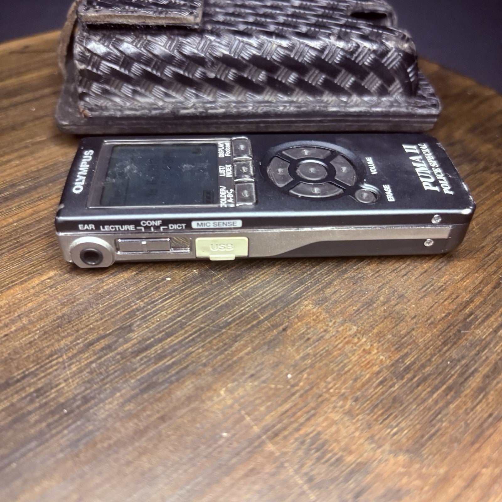 Olympus Puma 2/II Voice Recorder w/Leather Case Law Enforcement Police Dictation4