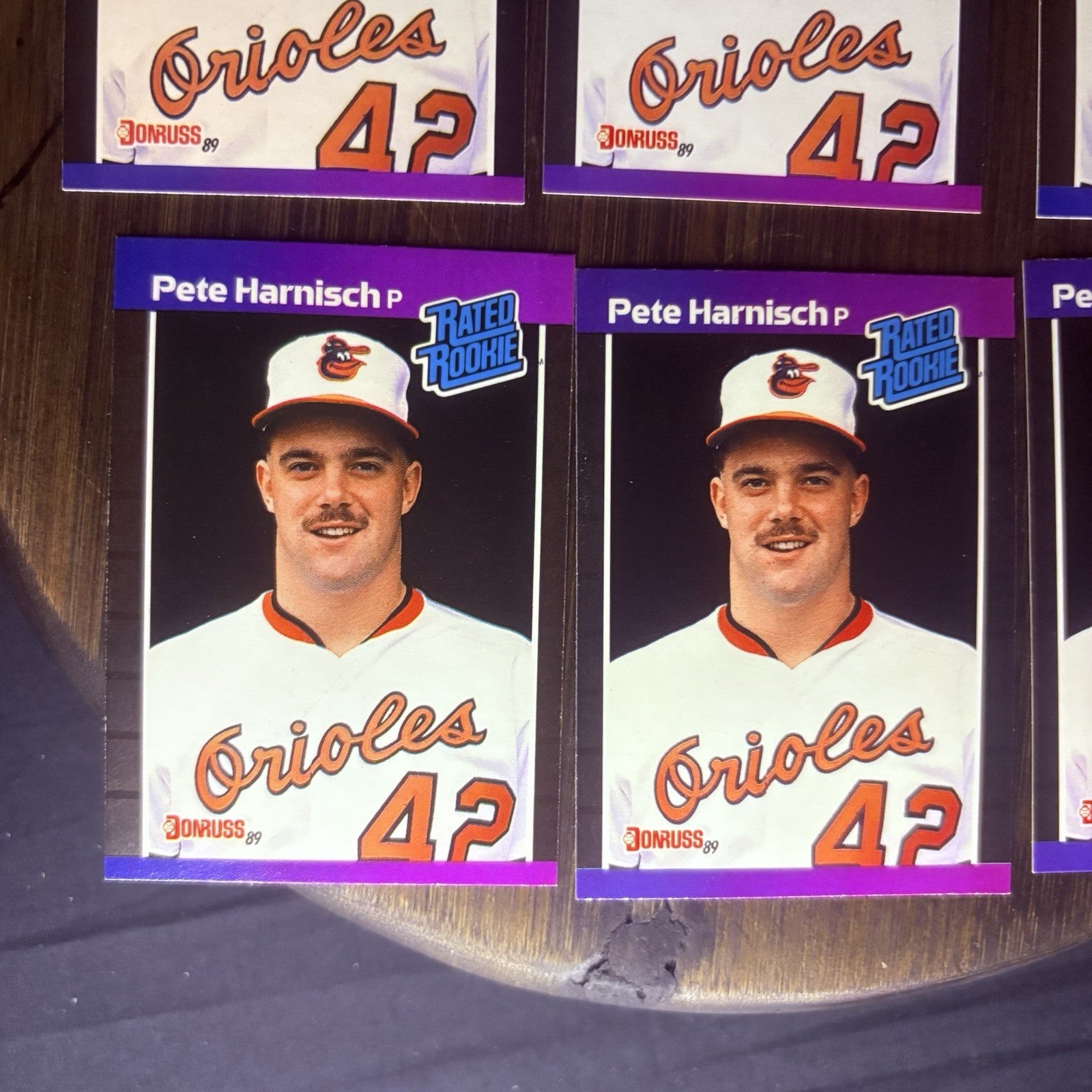 (Lot Of 6) 1989 Donruss #44 Pete Harnisch Rookie Card Baltimore Orioles Card Lot2