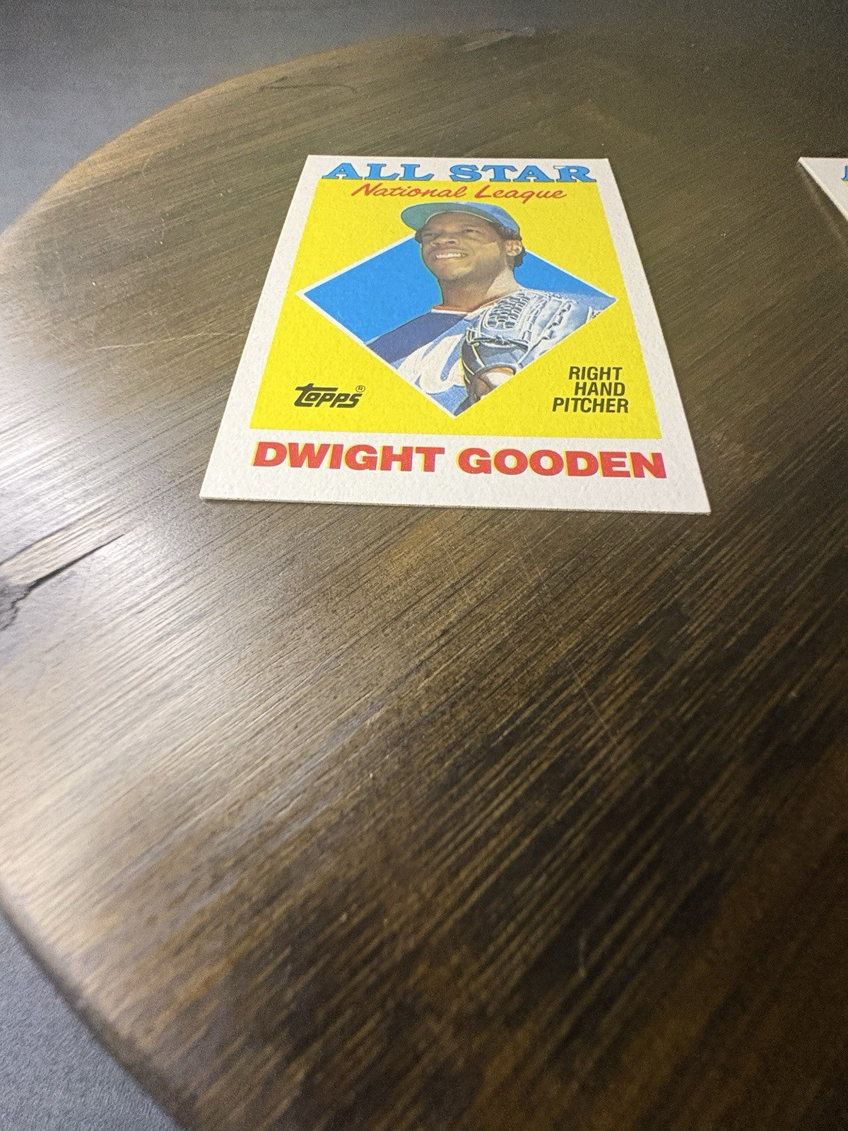 1988 Topps All Star 405 Dwight Gooden Error White on “R” + Extra Card High Grade4