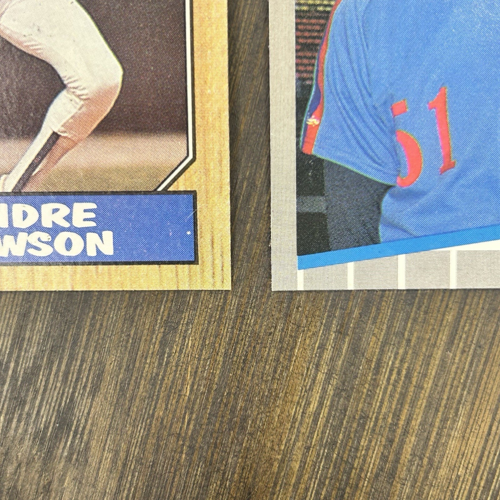 1989 Fleer Randy Johnson #381 Rookie Card & #345 Andre Dawson, #30 Tim Raines7