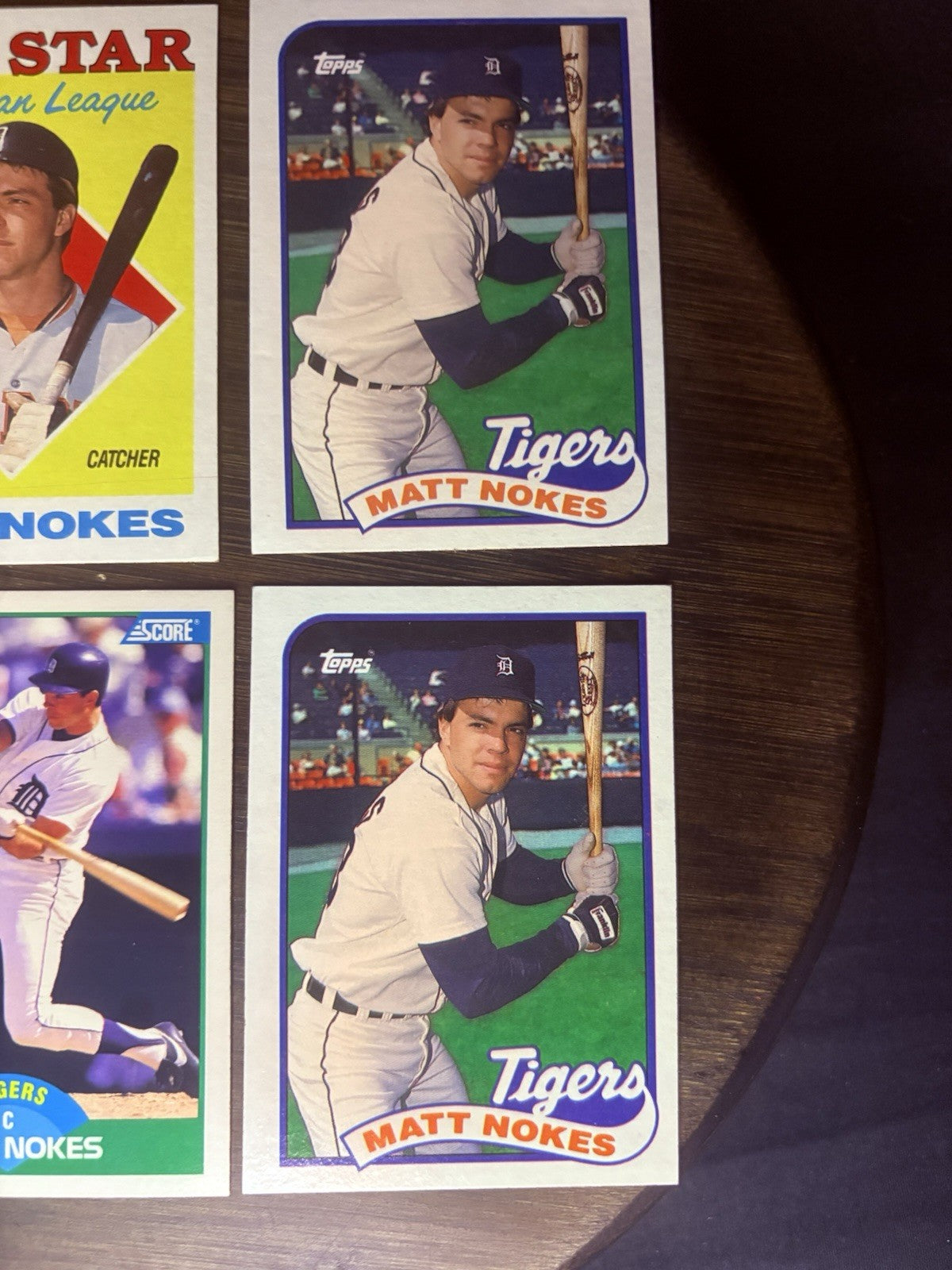 Matt Nokes (Lot of 6) Baseball Cards Detroit Tigers  MLB3