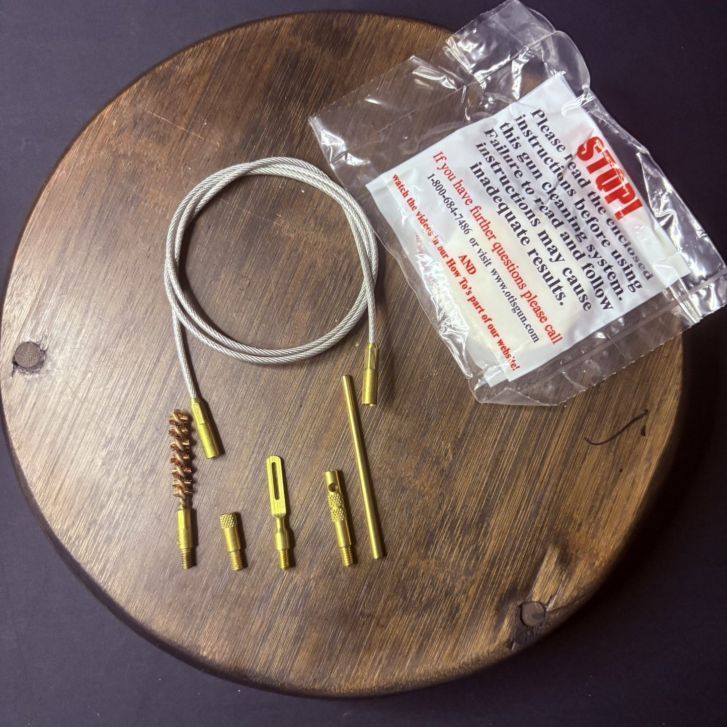 Ripcord Style Deluxe Cleaning Kit for Small Caliber w/THandle & Wire Cord6