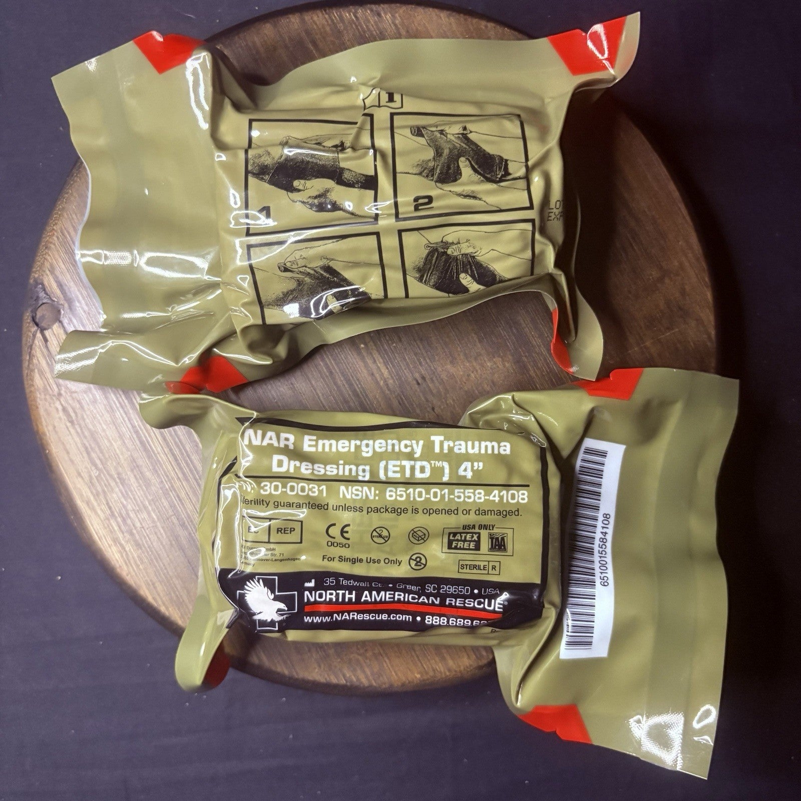 NAR 4"  Emergency Trauma Dressing | Pressure Bandage (Pack Of 8) LOWEST PRICE1