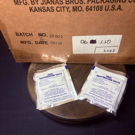 15 Pack Oral Rehydration Salt Jianas Bros Manufacturers Date 06-180