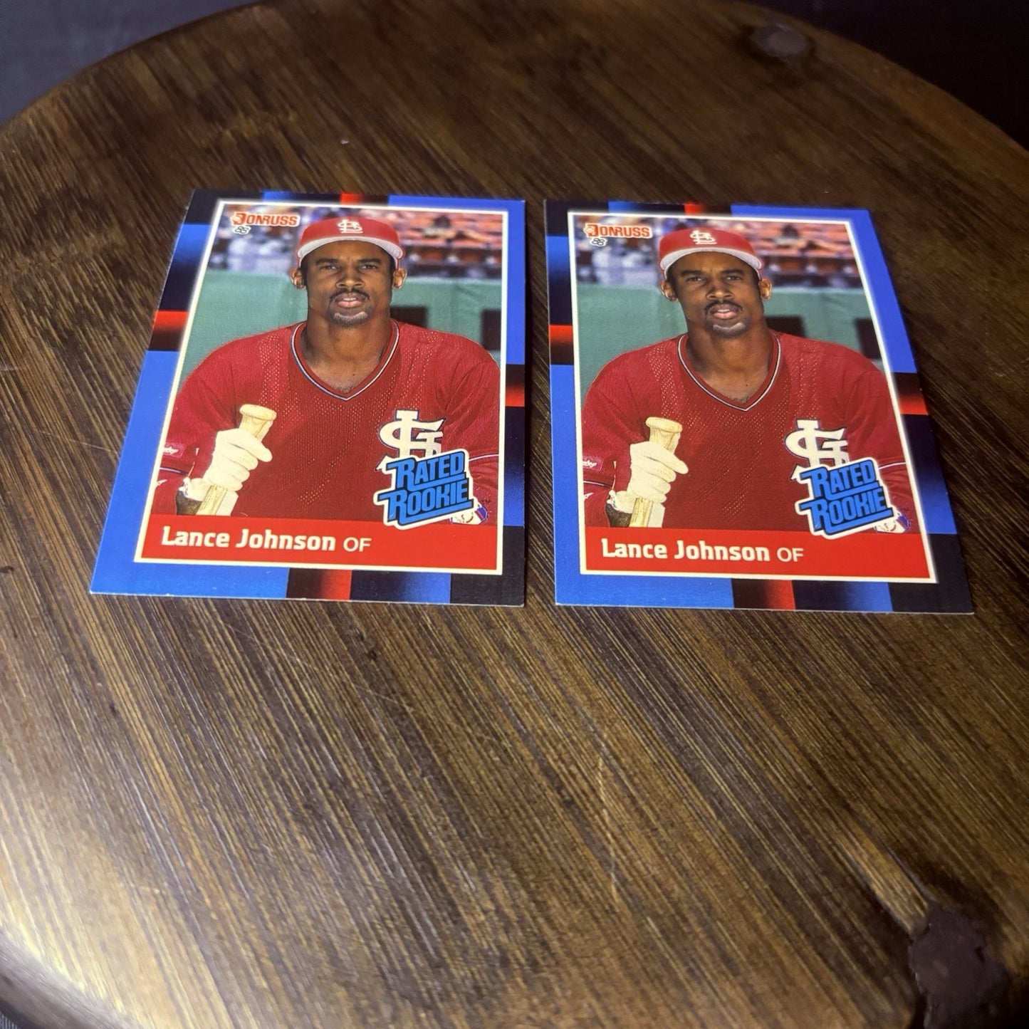 Lot of 2 Lance Johnson 1988 Donruss Baseball Rookie Cards #31 High Grade2