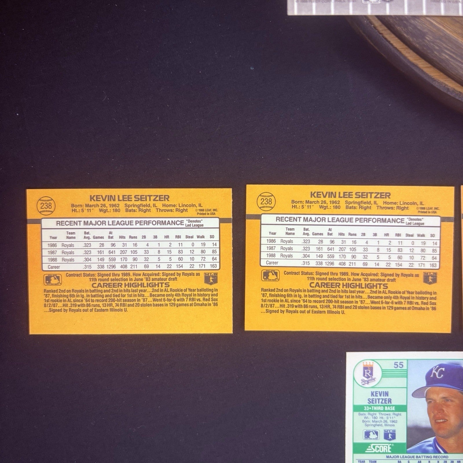 Kevin Seitzer (Lot Of 14) Trading Cards #670, #510, #292, #55, #238, No. 1012
