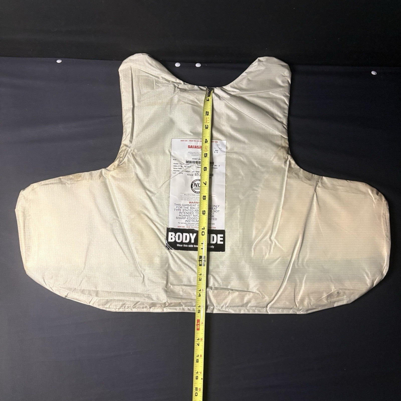 Safariland SX Level 2 (II) Armor Size XXLarge (XXL) Thinnest Bullet Proof Plate5