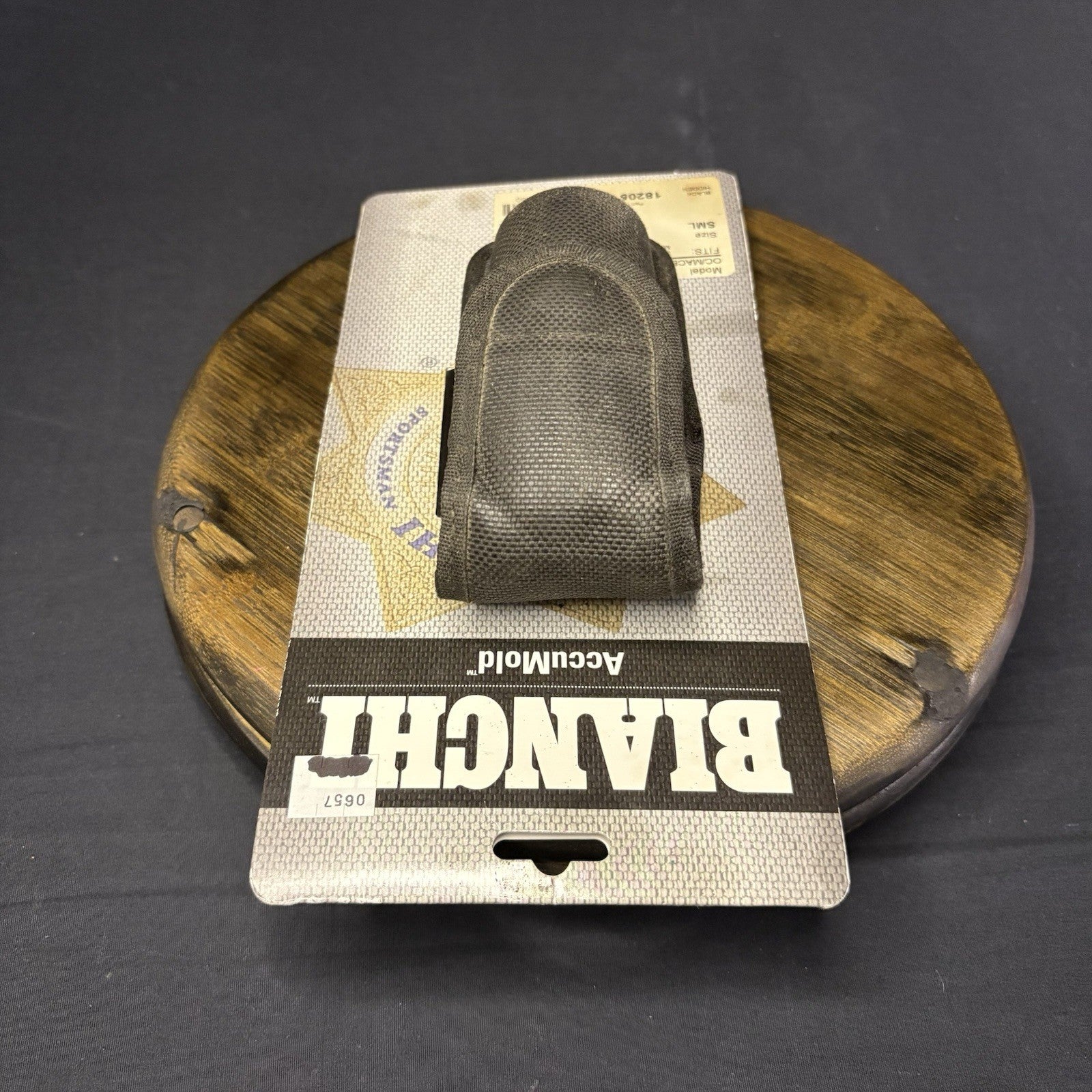 Bianchi  7307 Series AccuMold Mace/Pepper Spray Holder Small Black Hidden Snap2