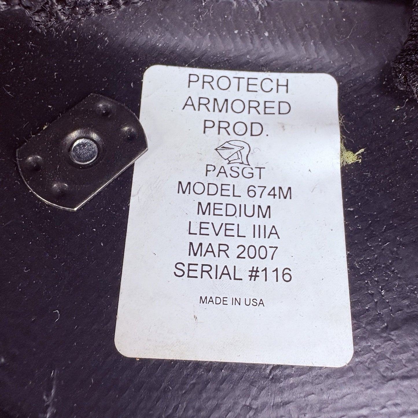Protech IIIA(3A) Ballistic Helmet Size Medium MADE IN USA, Bullet Proof Helmet5