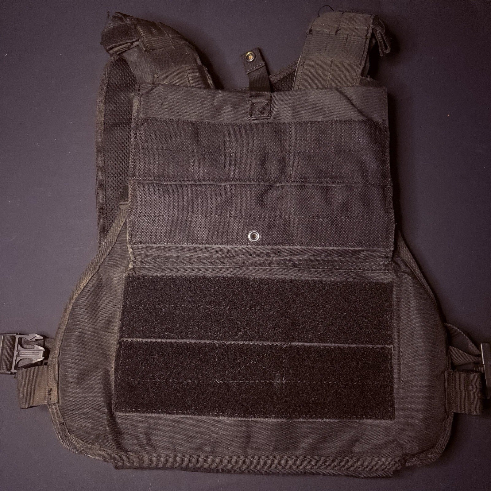 PROTECH Tactical Plate Rack Carrier 10"X12" (Adjustable Size) Black MOLLE Nylon19
