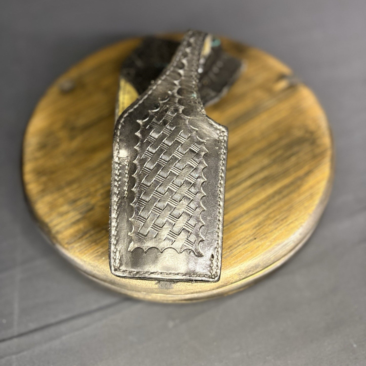 Safariland #55 Black Basket Weave Holseter For Colt C Pistols Snap Closure2