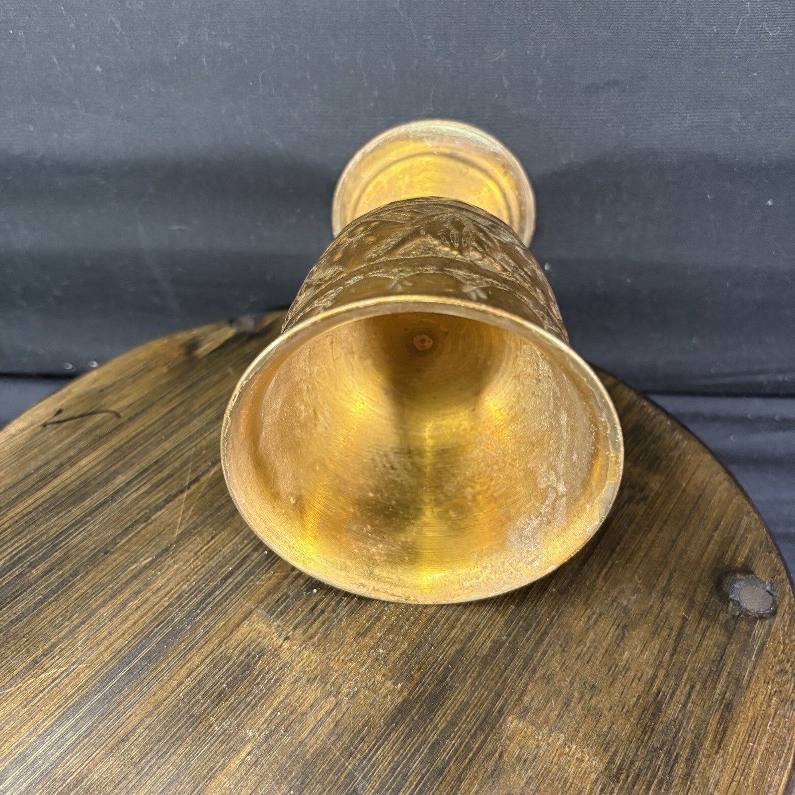 Goblet Qajar Dynasty Antique Copper Hand Etched Goblet (cup) Early 1900s11