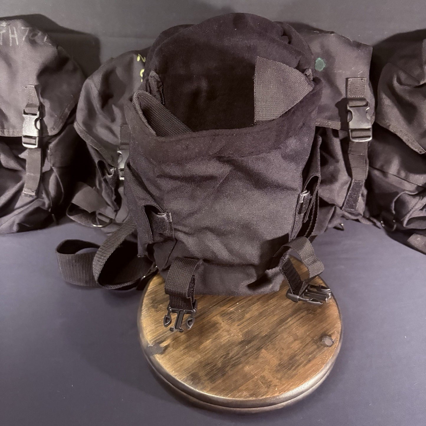 (Lot Of 5) Gas Mask / Large Utility Pouch Drop Leg w/Suede EMT Tactical Military2