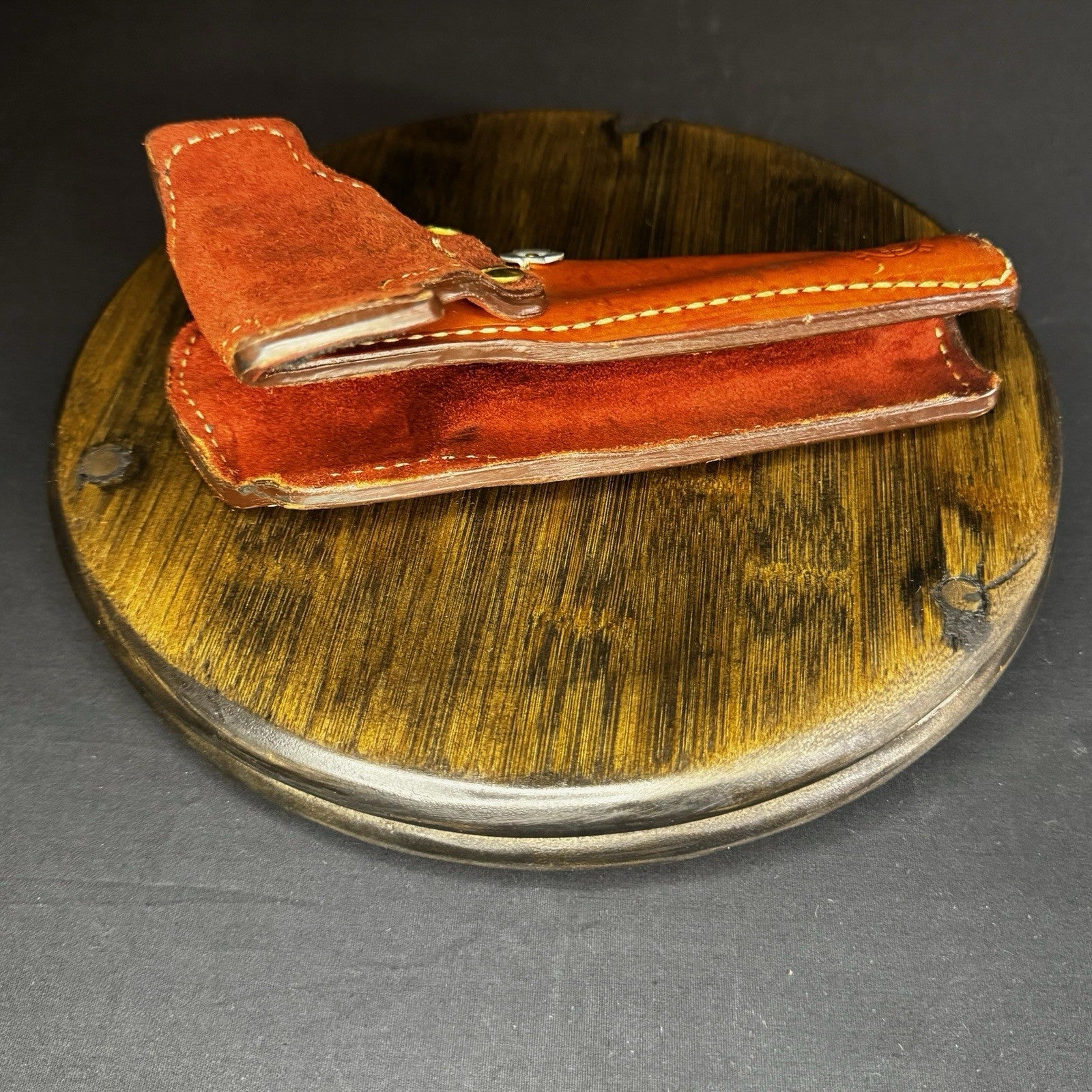 Bucheimer “Perfect Fit” #18 Tan Leather Revolver Holster1