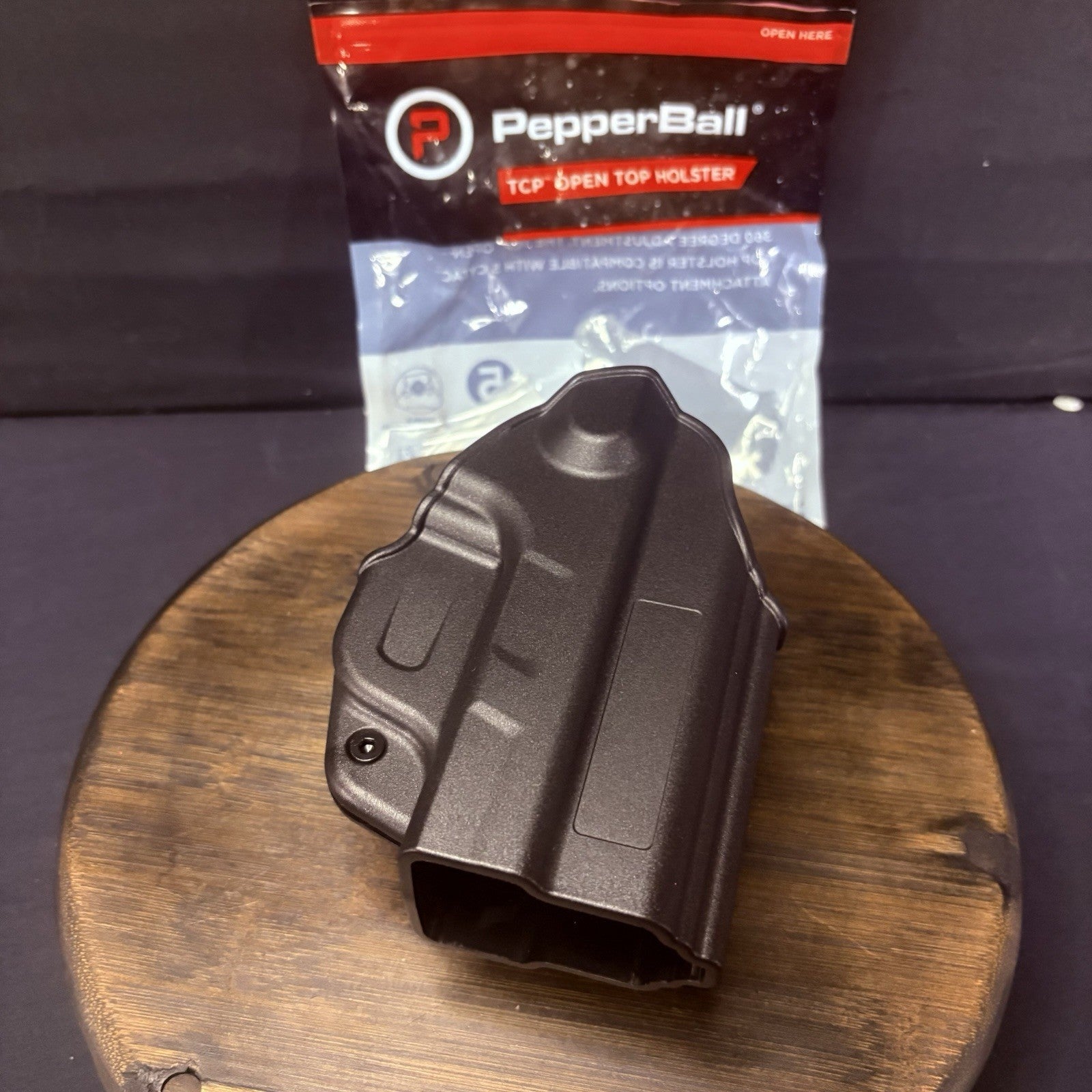 PepperBall TCP Holster Swivel Belt Loop Back Open Top Cytac Black0