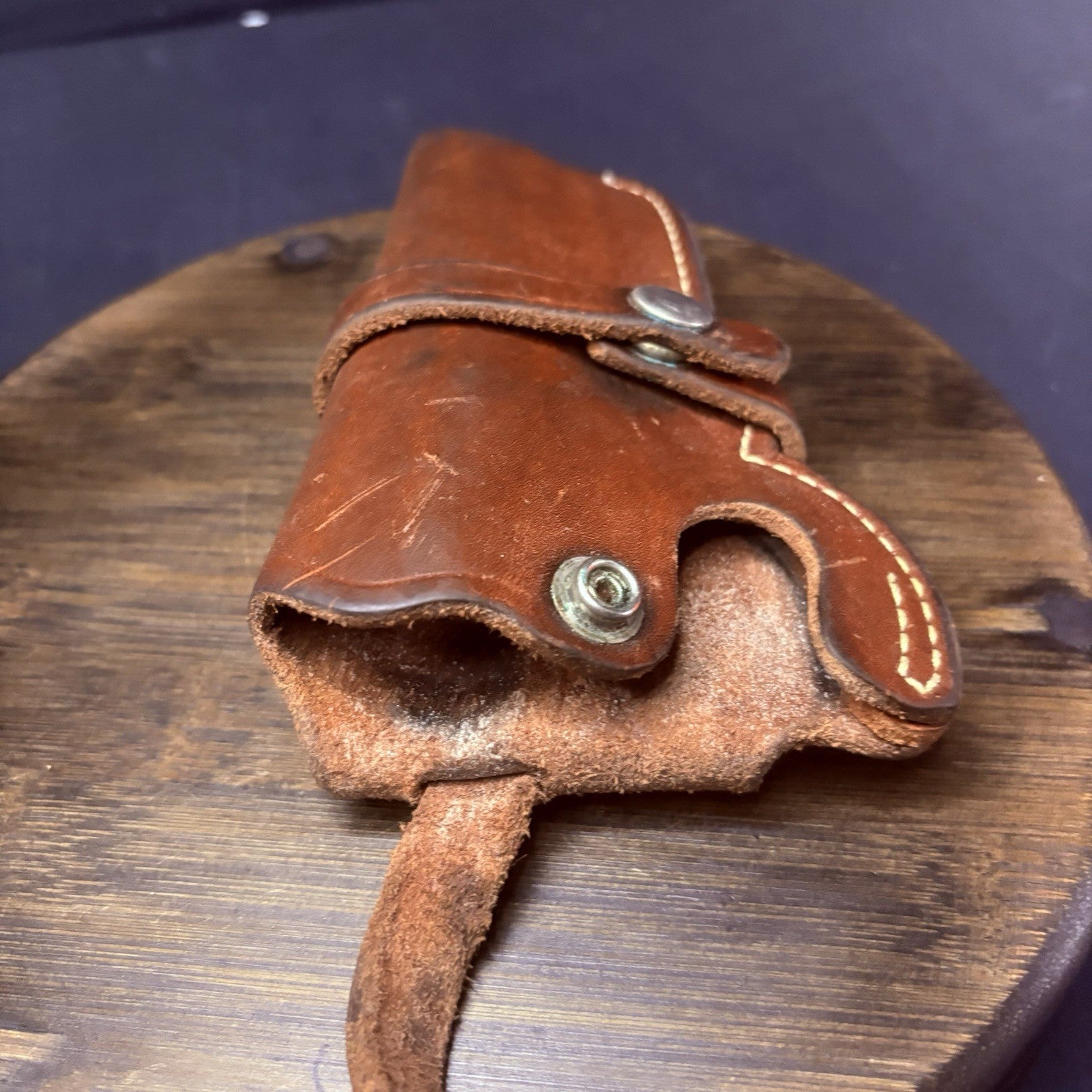 Smith & Wesson 4" K Frame Revolver Holster Leather (Size 21 64) Retention Snaps12