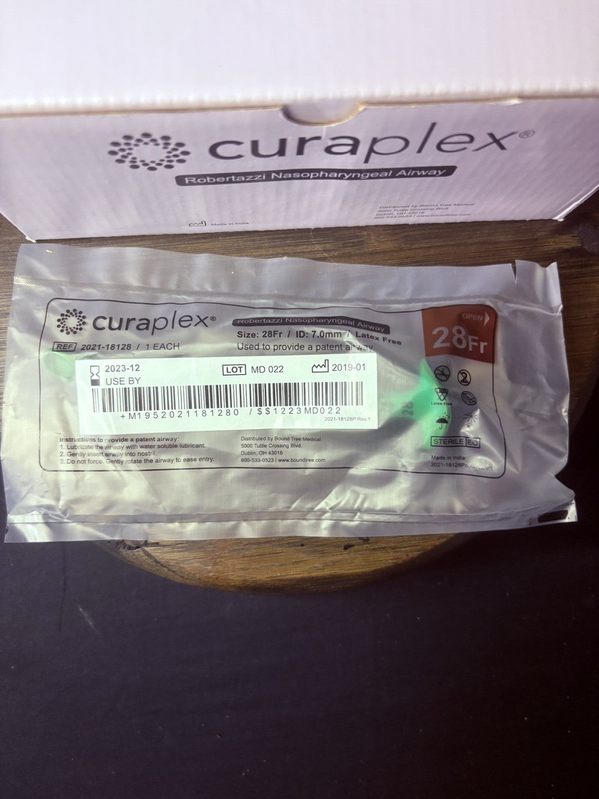 Robertazzi Nasopharyngeal (Lot Of 100) Airway 28 Fr. ID 7mm 181128 LOWEST PRICE4