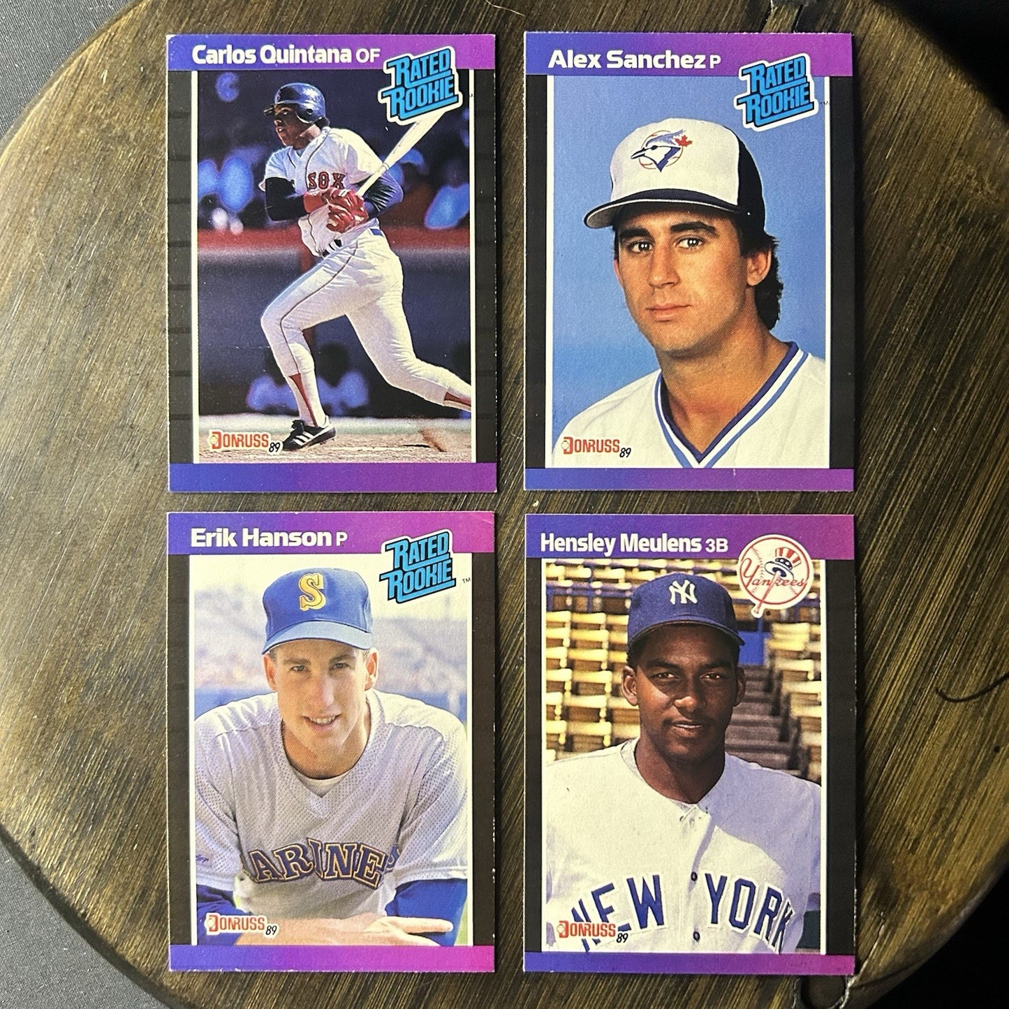 1989 Donruss Rated Rookies Lot Of (4)0