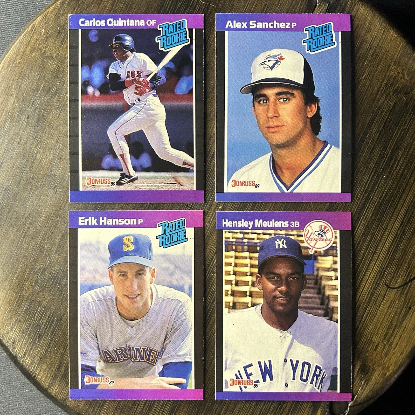 1989 Donruss Rated Rookies Lot Of (4)0