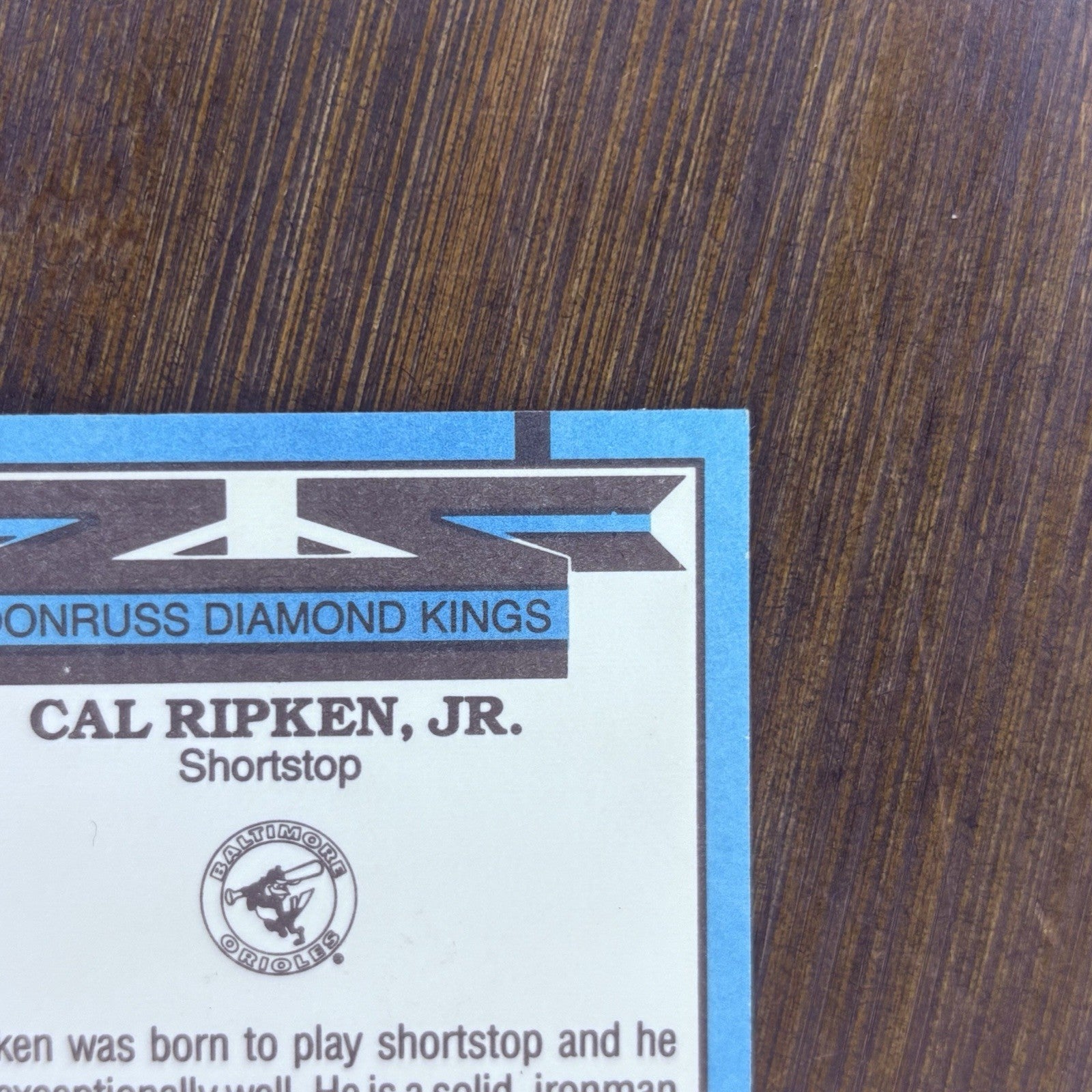 1988 Donruss Cal Ripken JR Error Diamond Kings#26 Card Multiple Error See Photos10