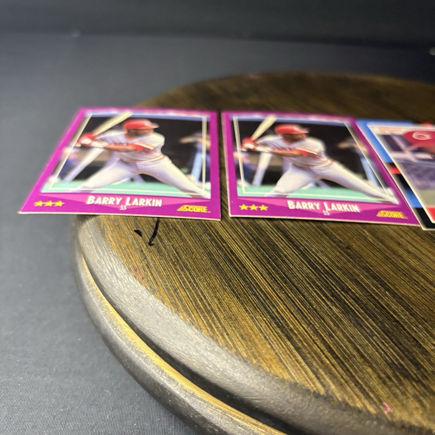 1988 Barry Larkin (4) Card Lot Score (#72) Donruss (#492) Topps(#102) High Grade7