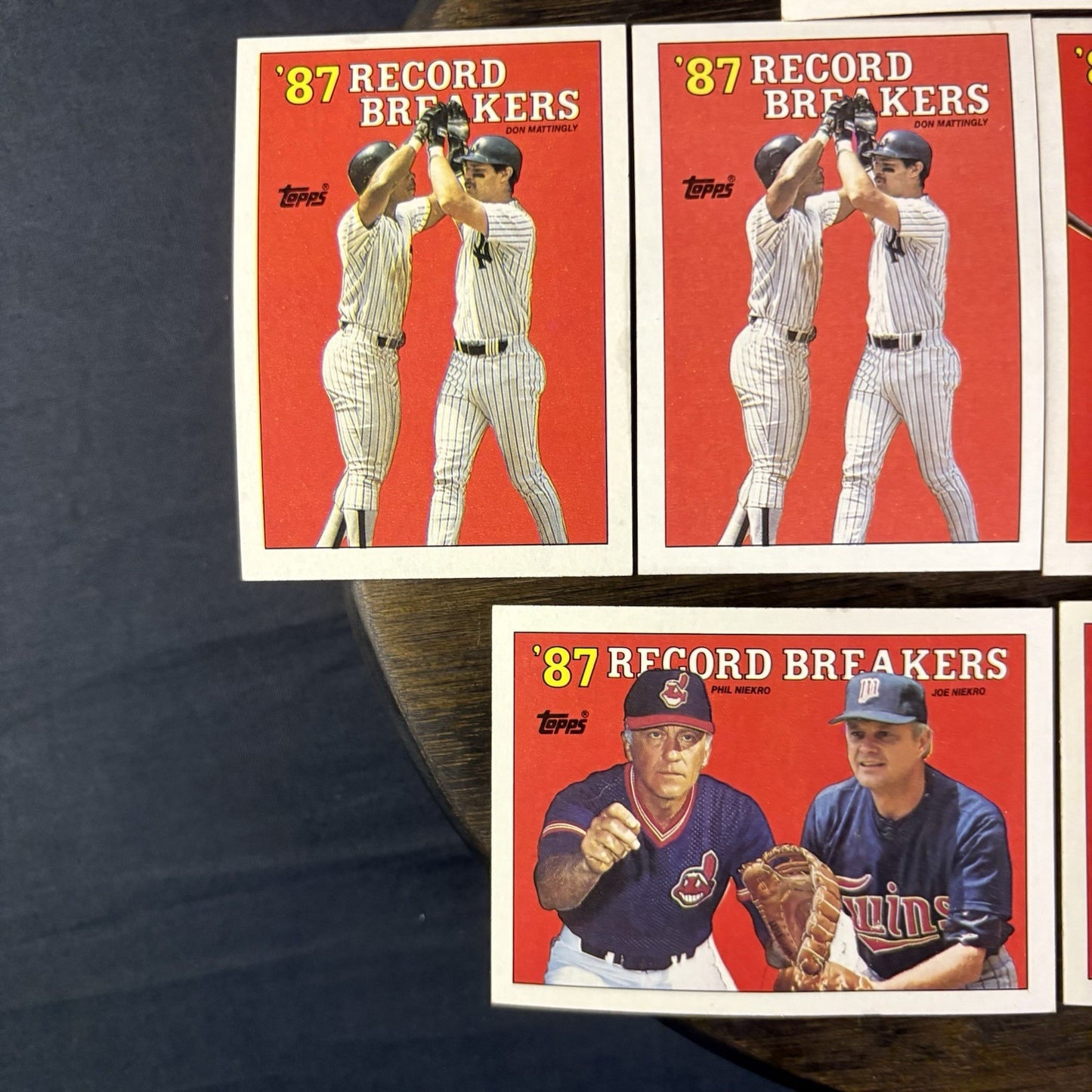 1988 Topps ‘87 Record Breakers Lot (7) Cards All High Grade See Photos3