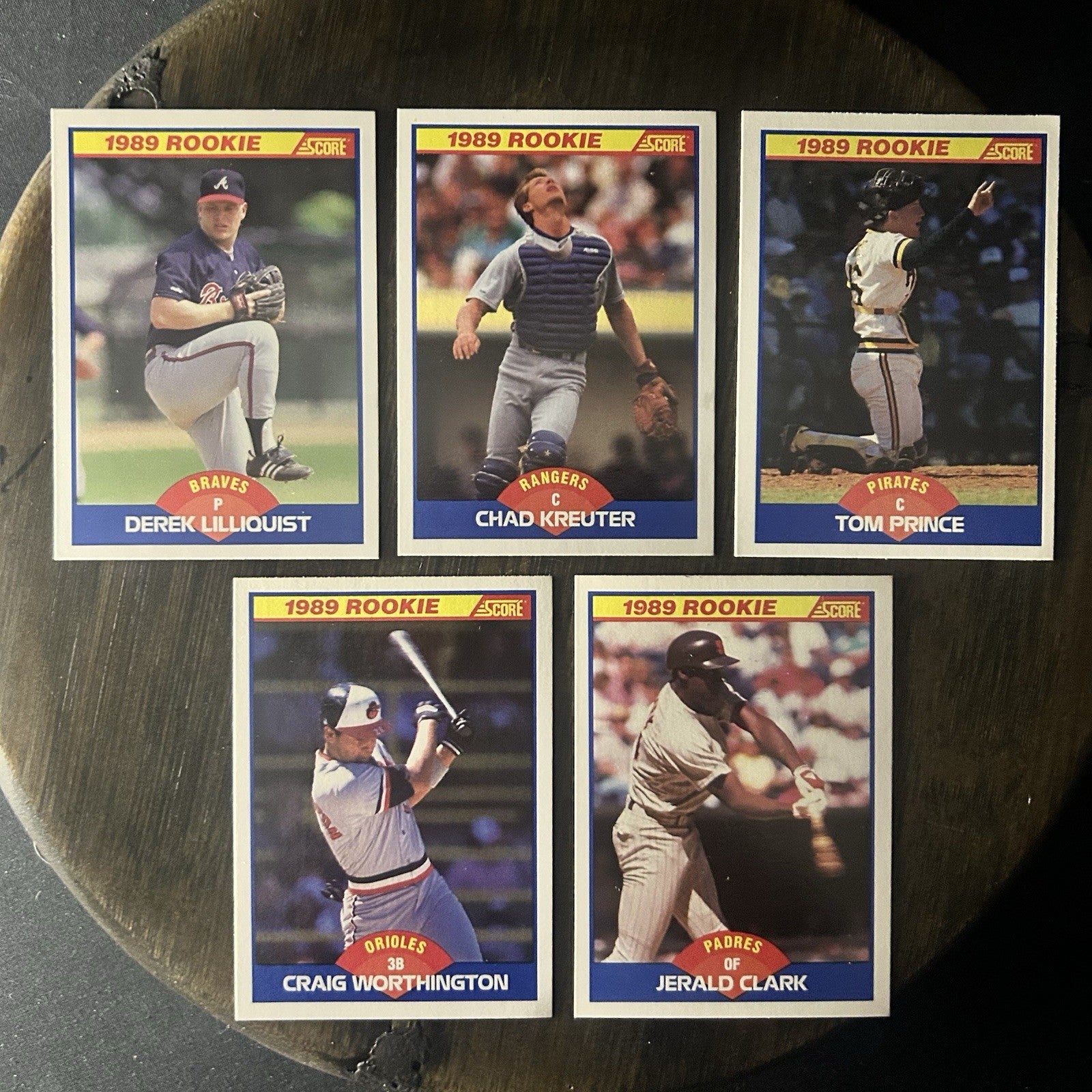1989 Score Rookie Card (Lot Of 5) MLB Baseball Trading Cards 12