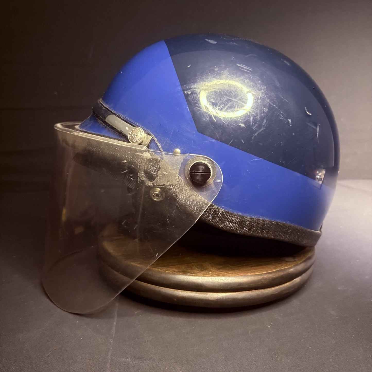 VTG Police Riot Helmet Blue Size Large w/ Removable Face Shield10
