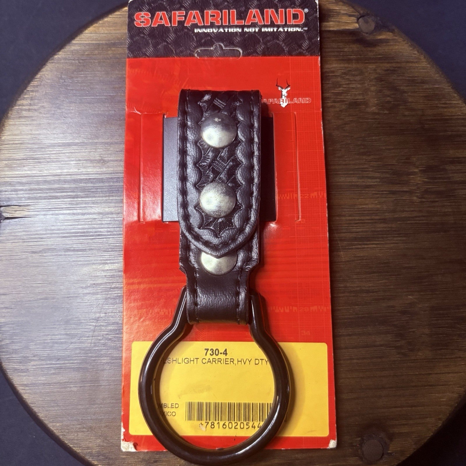 Safariland Flashlight Carrier Heavy Duty Basket Weave 730-4 2.25" Duty Belt0