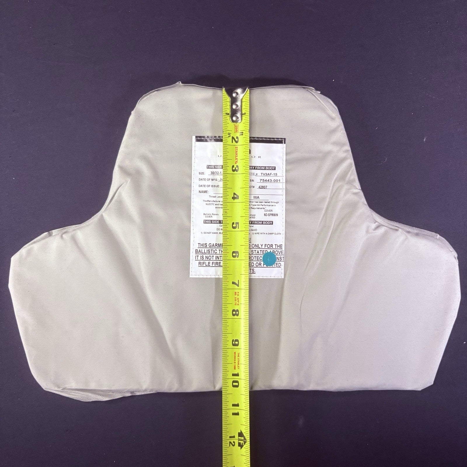 US Armor IIIA (3A) Bullet Proof Vest (Size Female SMALL) With Trauma Plate18