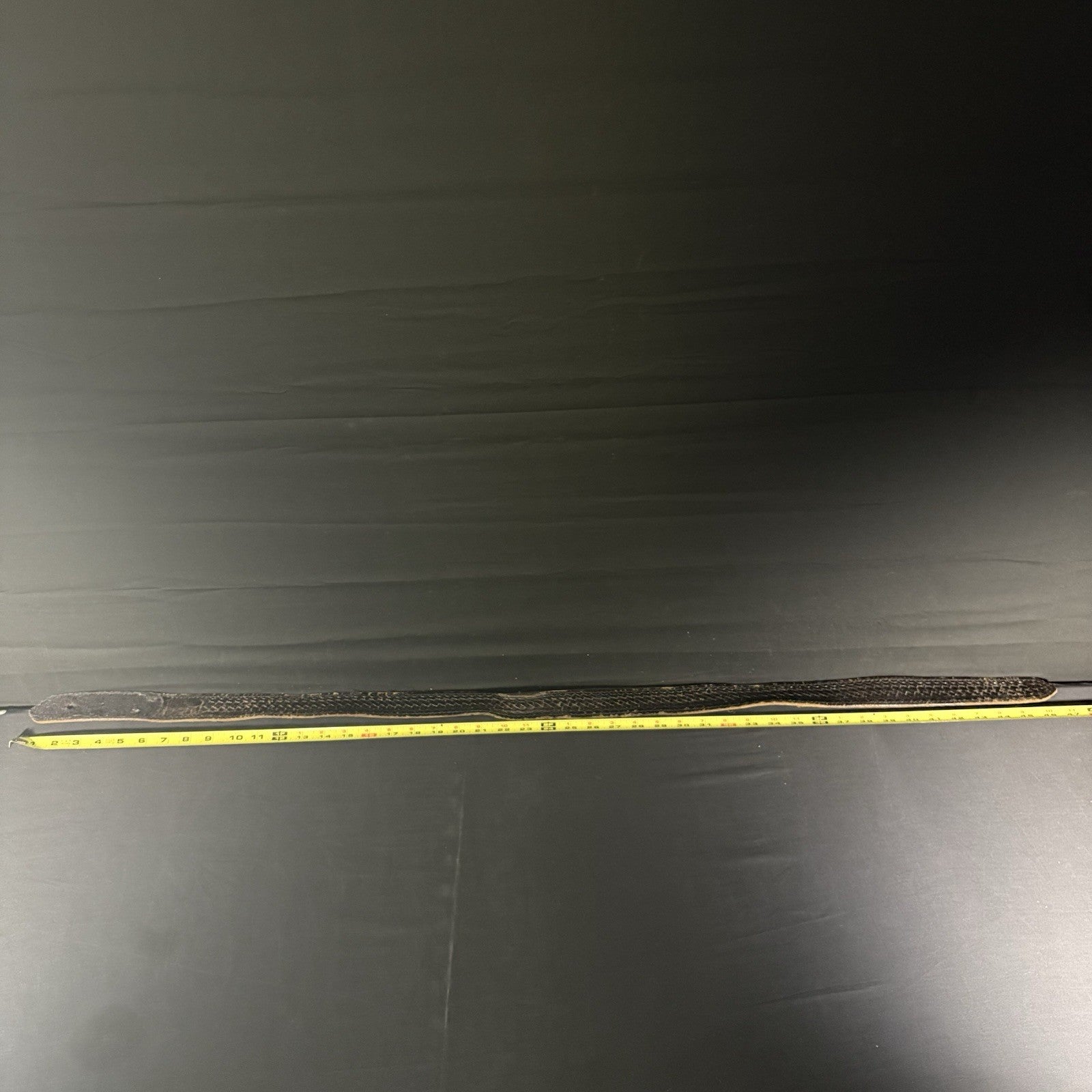 Leather Duty Belt Size: 40” Waist Buckle-less, Black Basket Weave ~DutyMan~6