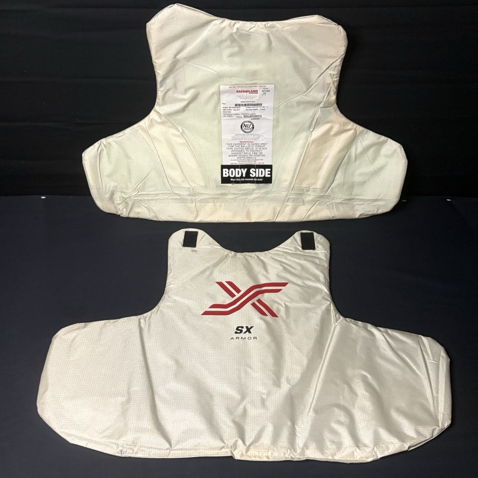 Safariland SX Level 2 (II) Armor Size XXLarge (XXL) Thinnest Bullet Proof Plate0