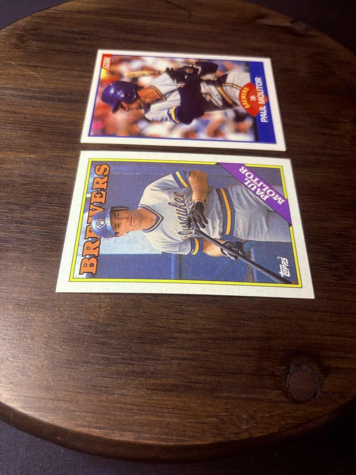 1988 Paul Molitor Topps #465 & Score #565  (2) High Grade Cards See Photos5