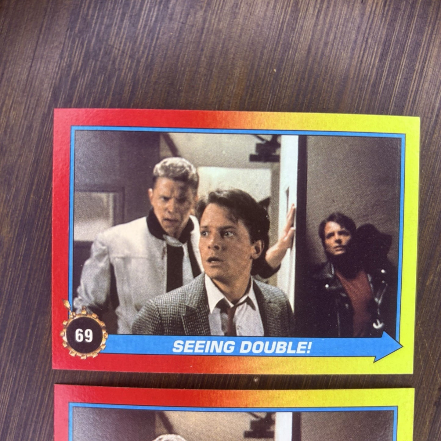 (Lot Of 2) 1989 Topps Back to the Future II #69 "Seeing Double!" Trading Card4