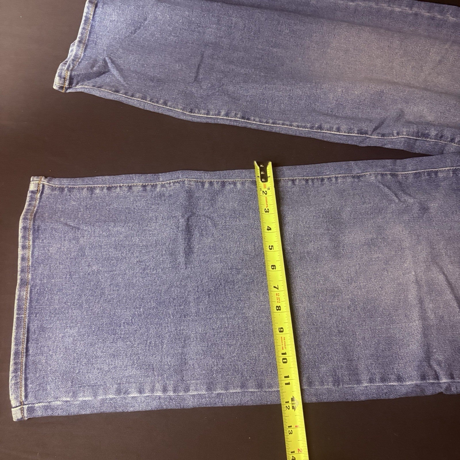 Well Worn Wide Leg High Rise Blue Jeans, SIZE 16/36 31.5" Long NWT9