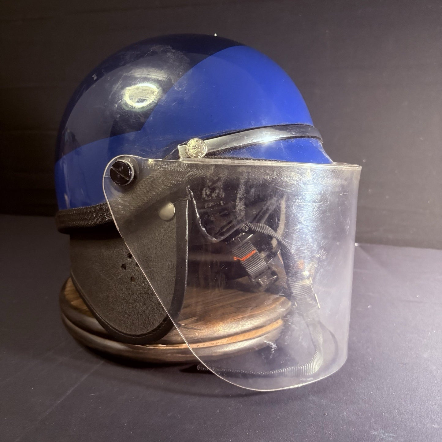 VTG Police Riot Helmet Blue Size Large w/ Removable Face Shield6