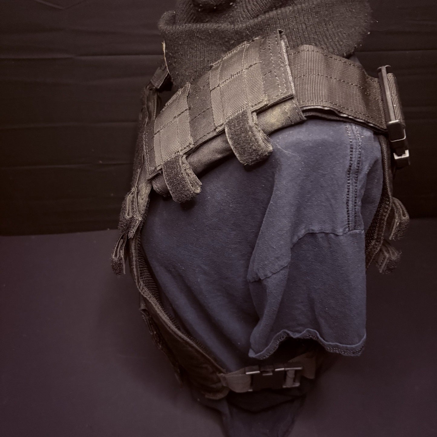 PROTECH Tactical Plate Rack Carrier 10"X12" (Adjustable Size) Black MOLLE Nylon6